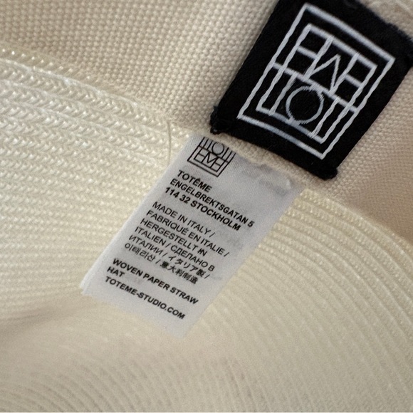 Toteme Elegant woven straw hat - Picture 6 of 6